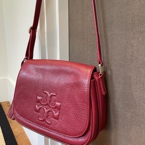 Tory Burch crossbody flap bag with tassel